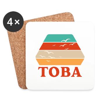 Toba, Indonesia - Coasters (set of 4) - white - Front