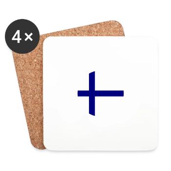 Finlande 2025 Suomi - Dessous de verre (lot de 4) - blanc - Devant