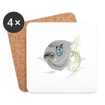 East Coast Sprat - Coasters (set of 4) - white - Front