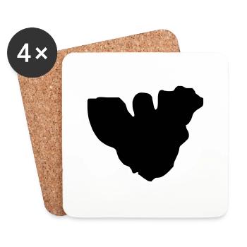 MOOREA - Coasters (set of 4) - white - Front