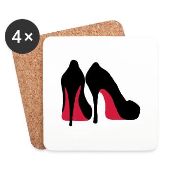 high heels - Untersetzer (4er-Set) - Weiß - Vorne