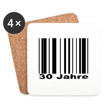 30_jahre - Coasters (set of 4) - white - Front