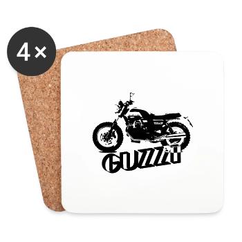 Moto Guzzi V7 - Untersetzer (4er-Set) - Weiß - Vorne