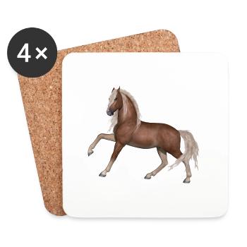 horse - Coasters (set of 4) - white - Front