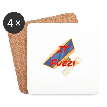 IT Fuzzi - Coasters (set of 4) - white - Front