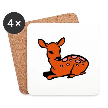 Fawn - Coasters (set of 4) - white - Front