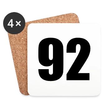 92 - Coasters (set of 4) - white - Front