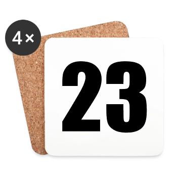 23 - Untersetzer (4er-Set) - Weiß - Vorne