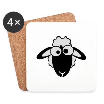 blacksheep la pecora - Coasters (set of 4) - white - Front