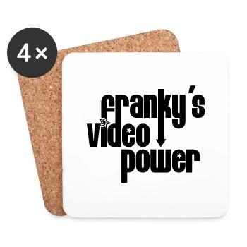 Franky´s Video Power - Untersetzer (4er-Set) - Weiß - Vorne