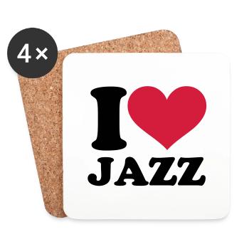 Jazz - Untersetzer (4er-Set) - Weiß - Vorne
