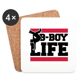 b_boy_life_c2 - Untersetzer (4er-Set) - Weiß - Vorne