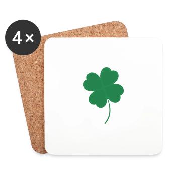 cloverleaf - Coasters (set of 4) - white - Front