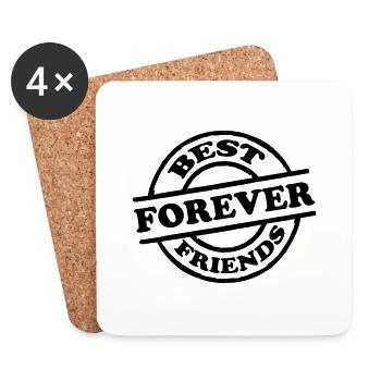 Best Friends Forever Stempel - Coasters (set of 4) - white - Front