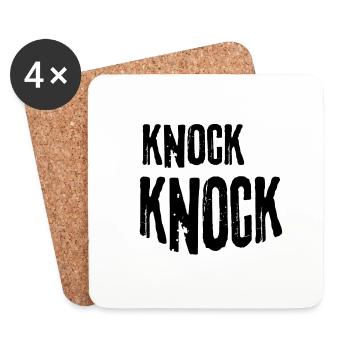 Knock knock - Untersetzer (4er-Set) - Weiß - Vorne