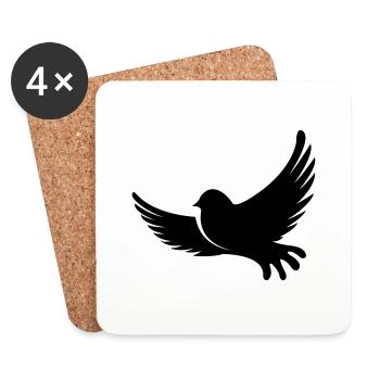 vogel - Coasters (set of 4) - white - Front