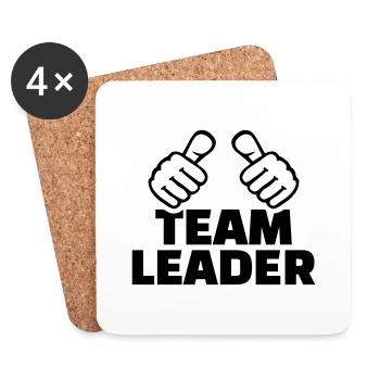 Team leader - Coasters (set of 4) - white - Front