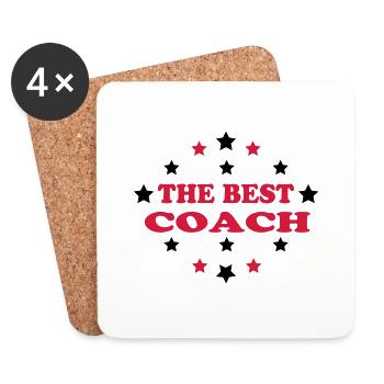 The best coach - Dessous de verre (lot de 4) - blanc - Devant