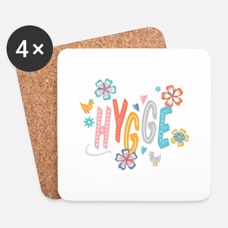 Hygge - Untersetzer (4er-Set) - Weiß