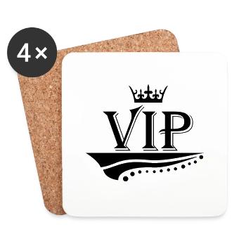 vip_01 - Untersetzer (4er-Set) - Weiß - Vorne