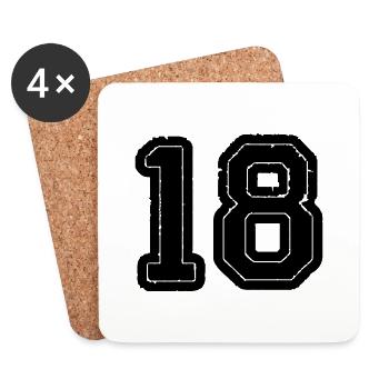 18 - Coasters (set of 4) - white - Front