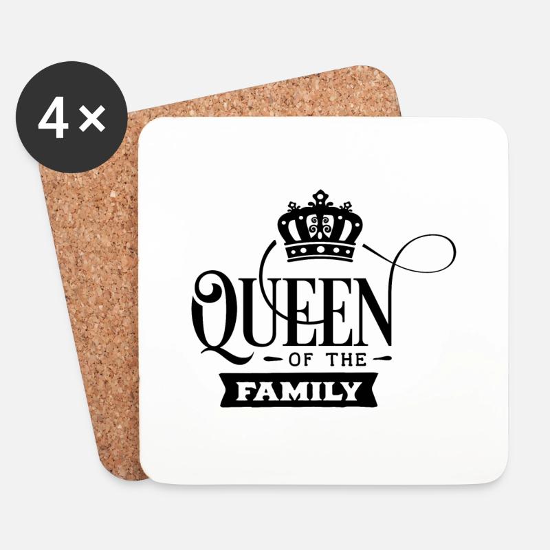 Queen - Untersetzer (4er-Set) - Weiß