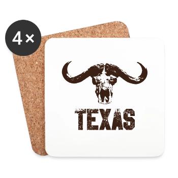 TEXAS - Untersetzer (4er-Set) - Weiß - Vorne