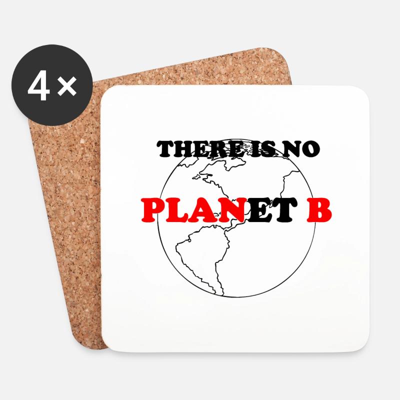 PLANET B - Untersetzer (4er-Set) - Weiß