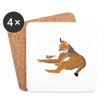 lynx - Coasters (set of 4) - white - Front