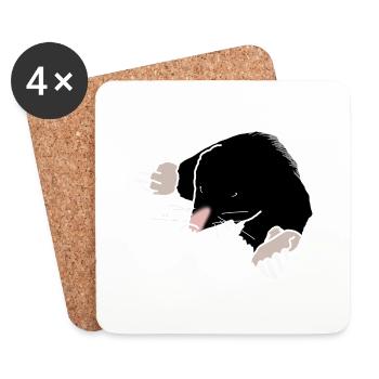 mole - Coasters (set of 4) - white - Front