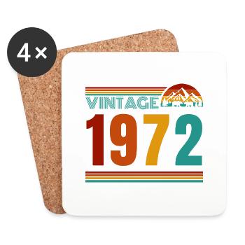 JAHRGANG 1972 - Untersetzer (4er-Set) - Weiß - Vorne