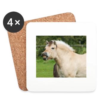 Horse. Pferd. - Untersetzer (4er-Set) - Weiß - Vorne