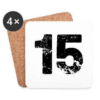 15 - Untersetzer (4er-Set) - Weiß - Vorne