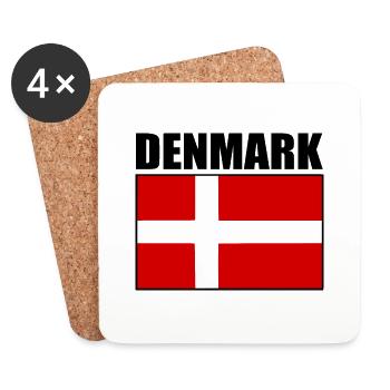 Denmark - Coasters (set of 4) - white - Front