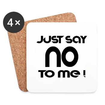 Saying text slogan cool - Coasters (set of 4) - white - Front