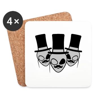 Team Gentlemen Aliens Crew - Coasters (set of 4) - white - Front