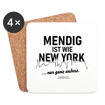 Mendig - Untersetzer (4er-Set) - Weiß - Vorne