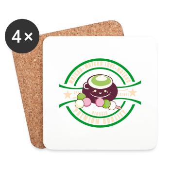 Japan - Matcha - Untersetzer (4er-Set) - Weiß - Vorne