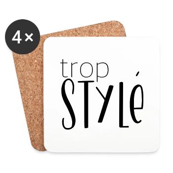 trop STYLÉ - Coasters (set of 4) - white - Front