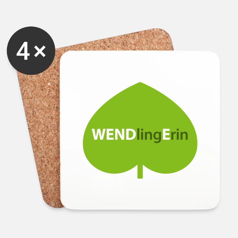 WENDlingErin - Untersetzer (4er-Set) - Weiß