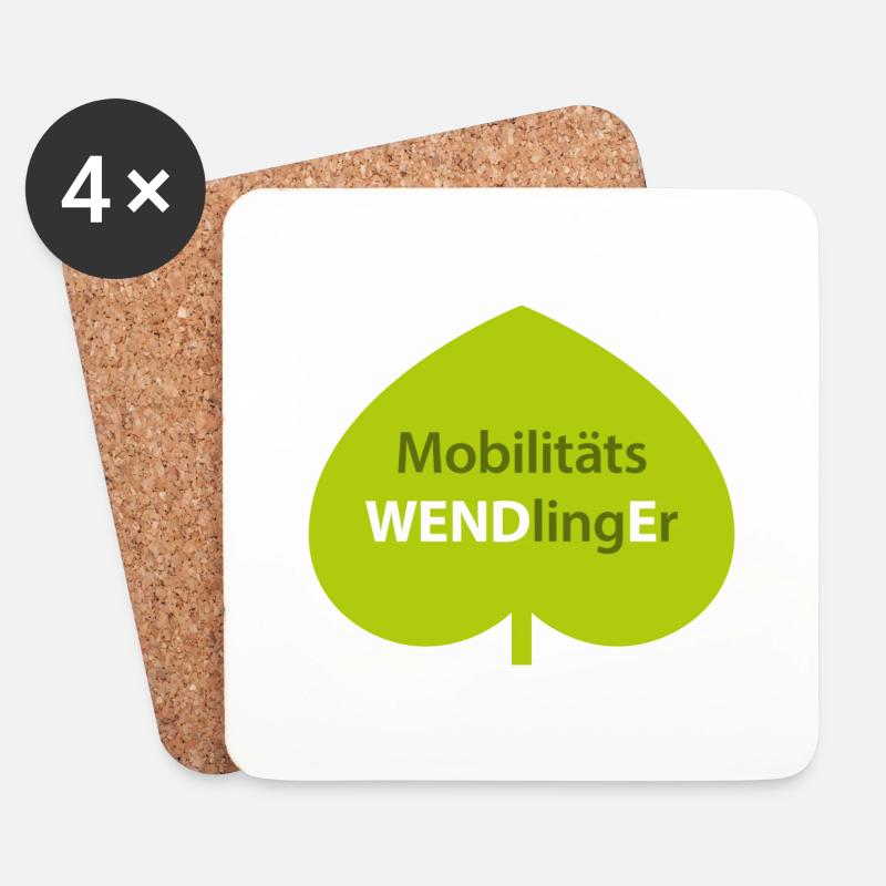 Mobilitäts WENDlingEr - Untersetzer (4er-Set) - Weiß