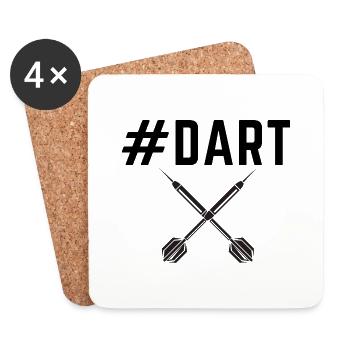 Dart - Untersetzer (4er-Set) - Weiß - Vorne
