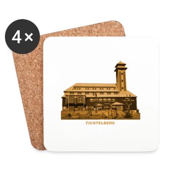 Fichtelberg Oberwiesenthal Saxony Erzgebirge - Coasters (set of 4) - white - Front