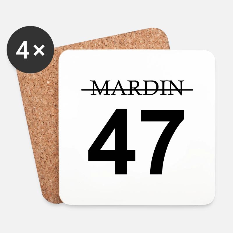 Mardin 47 - Untersetzer (4er-Set) - Weiß