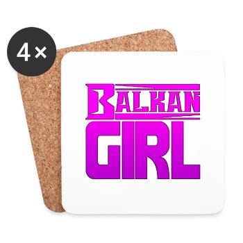 balkan croatia bosnia serbia juge exyu boy girl - Coasters (set of 4) - white - Front