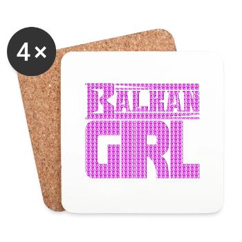 balkan croatia bosnia serbia juge exyu boy girl - Coasters (set of 4) - white - Front