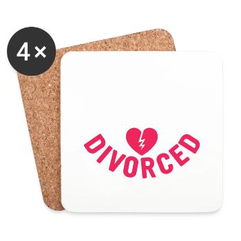 This Girl Is Finally Divorced Ex-Wife Divorce Divo - Coasters (set of 4) - white - Front