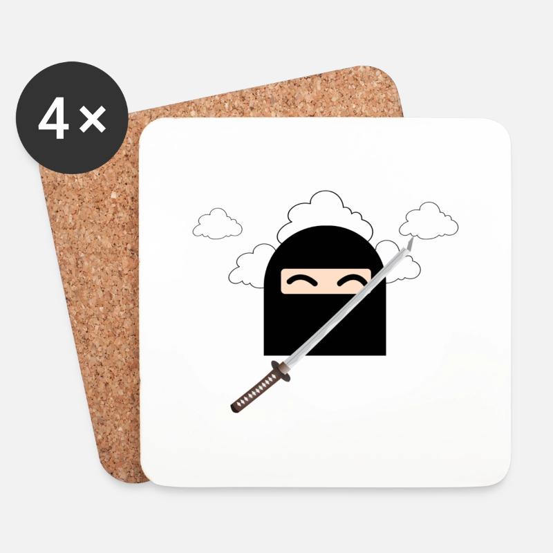 the Klein ninja - Untersetzer (4er-Set) - Weiß