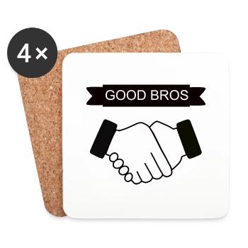 Good Bros - Untersetzer (4er-Set) - Weiß - Vorne