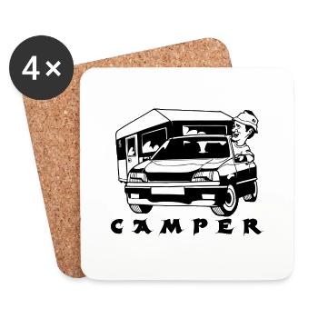 Camper - Untersetzer (4er-Set) - Weiß - Vorne